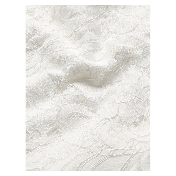 White Sleeveless Lace Overlay Bodycon Midi Dress - Picture 5 of 8